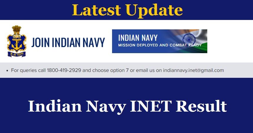 Indian Navy INET Result