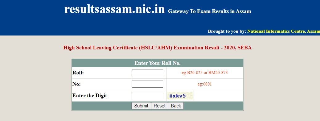Assam HSLC Result 2020 Released Check Online by Roll Number