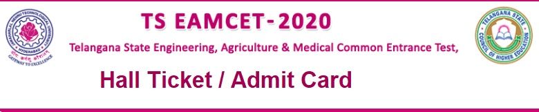 TS EAMCET Hall Ticket 2020