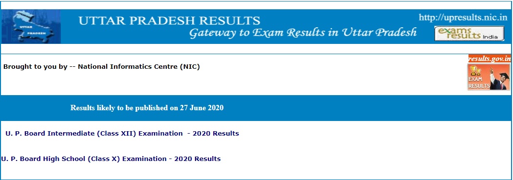 UP Board Result 2020 10th & 12th Class