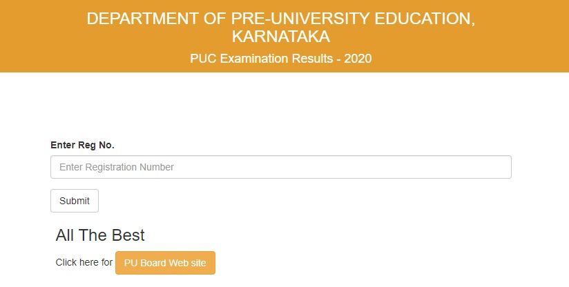 Karresults.nic.in 2020 2nd PUC Results