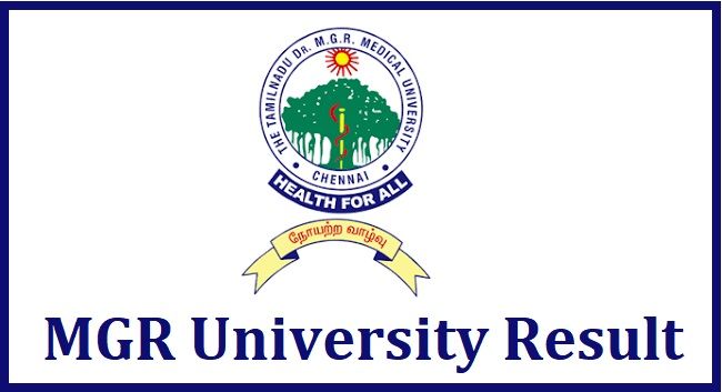 MGR university Result 2020