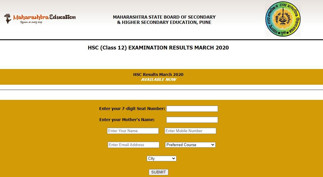 Maharashtra Education HSC Result 2020