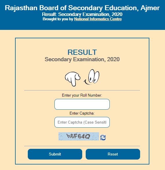 RBSE 10th Result 2020