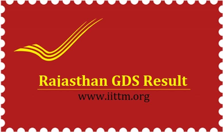 Rajasthan GDS Result
