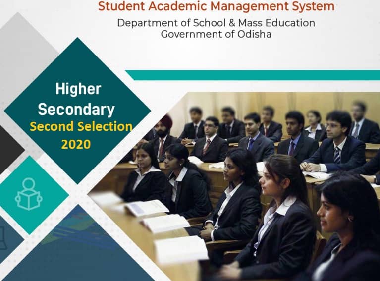 samsodisha.gov.in +2 Higher Secondary Second Selection 2020 Merit List