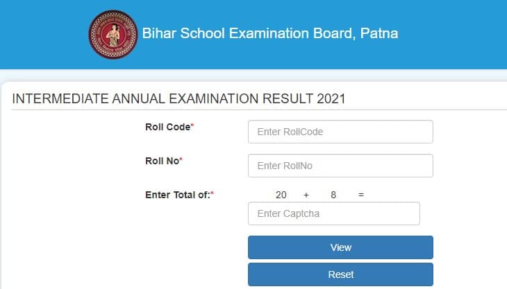 onlinebseb.in 12th Result 2021 Check Roll Number Roll Code