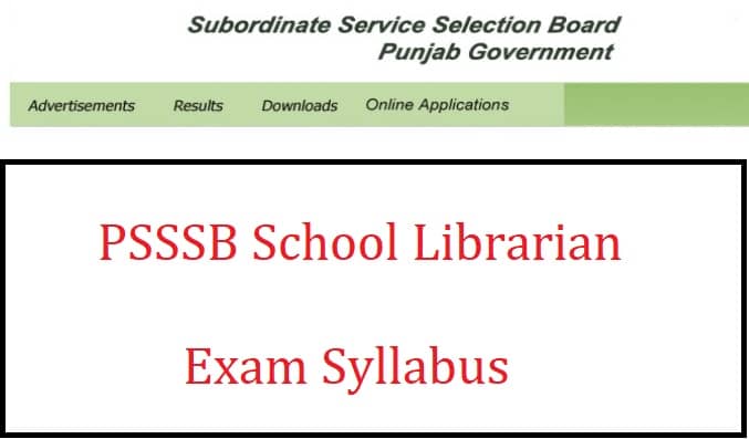 PSSSB School Librarian Syllabus