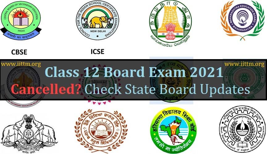 Class 12 Board Exam 2021 Cancelled