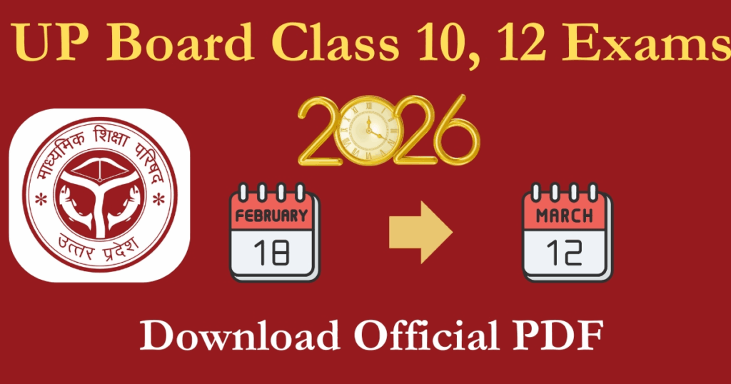 UP Board 2025 Time Table