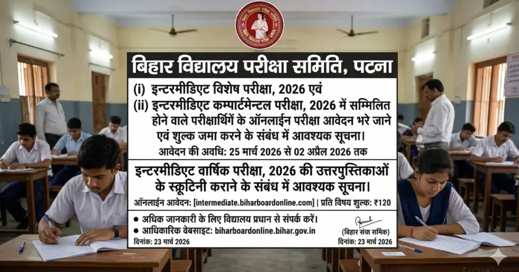 BSEB Bihar Board Inter Scrutiny, Compartment, Special Exams 2026 Image.webp