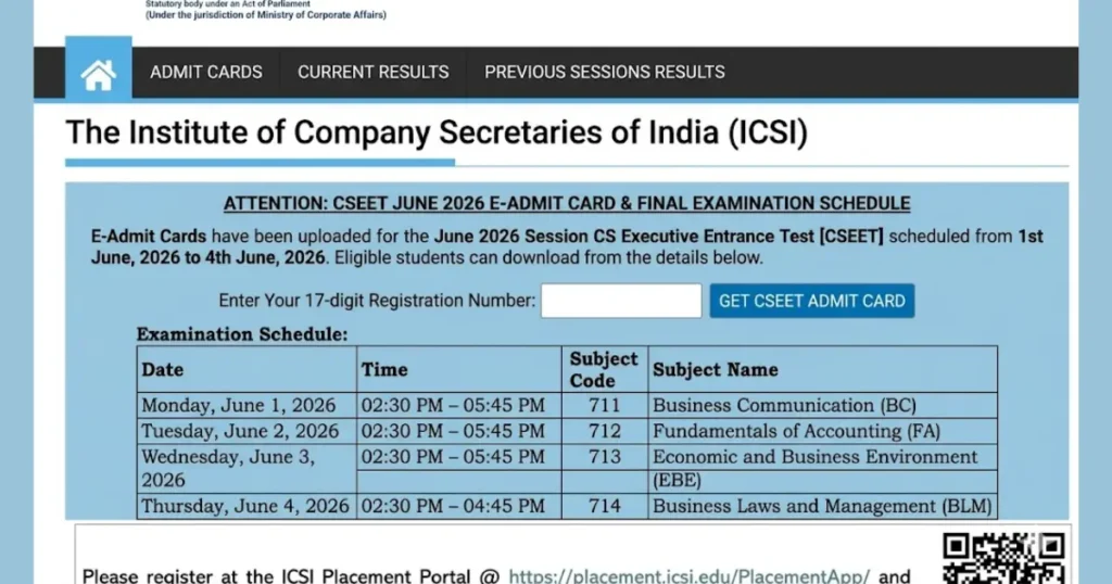 CSEET Admit Card June 2026.webp