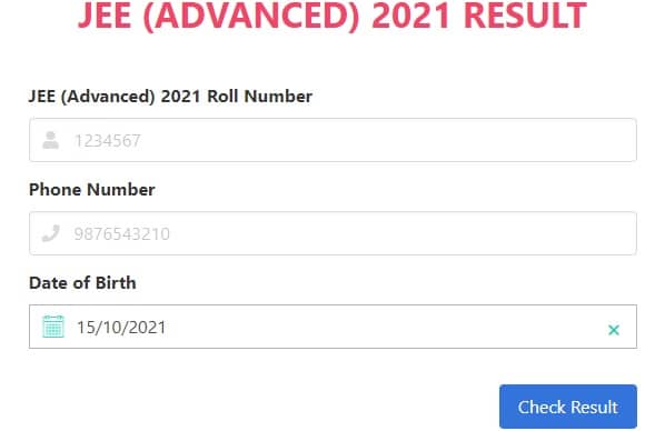 JEE (Advanced) 2021 Result